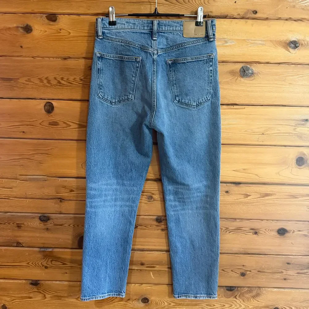 Rag & Bone Wren High Rise Slim Straight Denim Jeans Size 27